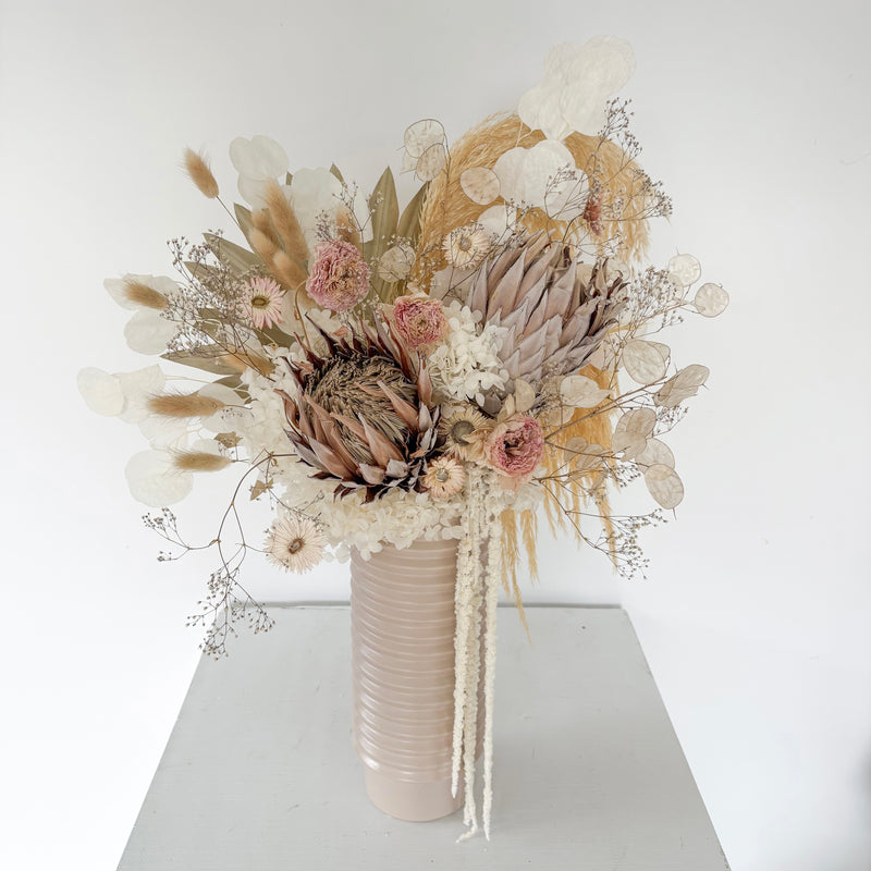 King Protea vase arrangement